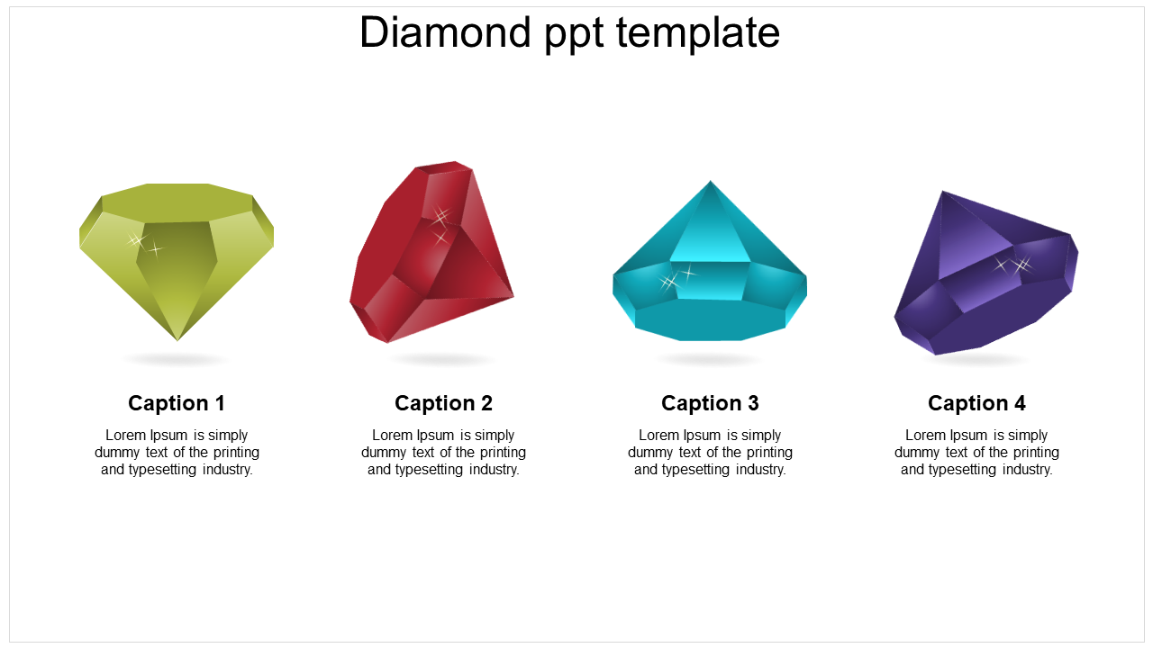 Diamond ppt template